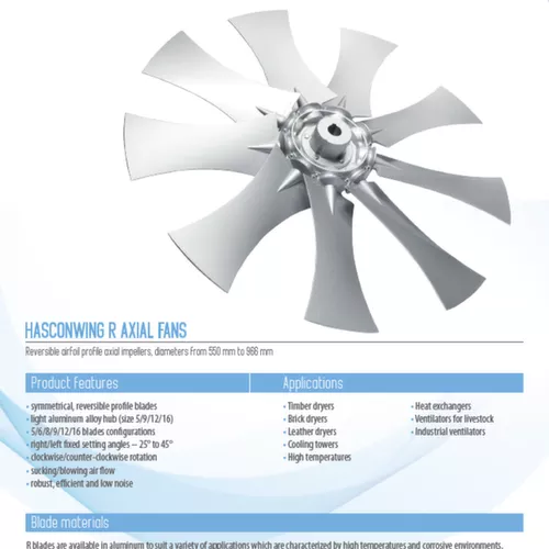 Datasheet - HW R Reversible Profile Axial Fan - English 